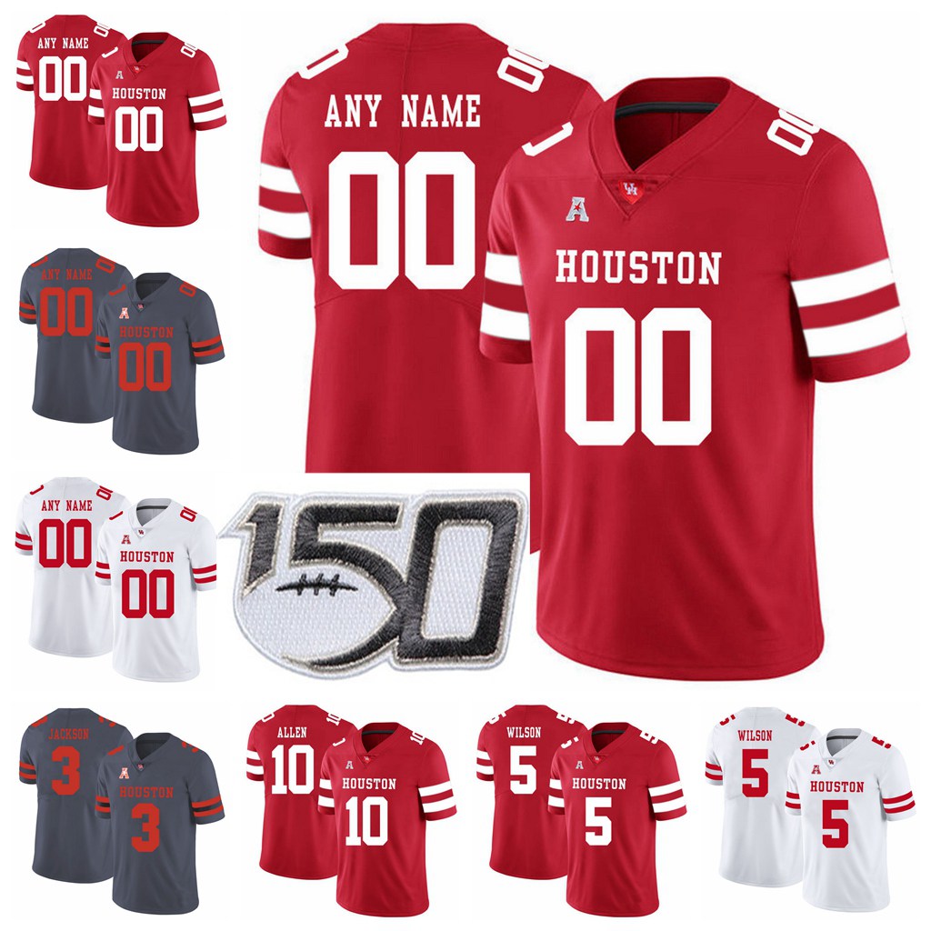 

Houston Cougars College Football Jerseys 88 Steven DunbarÂ Jersey Raelon Singleton Terence Williams DJ Hayden Andre Ware Custom Stitched, Black
