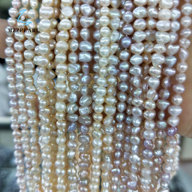 

small keshi pearl beaded strands, Silver