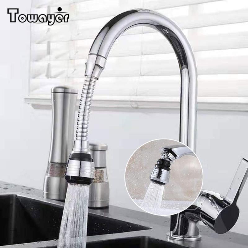 

360 Degree Swivel Kitchen Faucet Aerator Adjustable Dual Mode Sprayer Filter Diffuser Water Saving Nozzle Faucet Connector