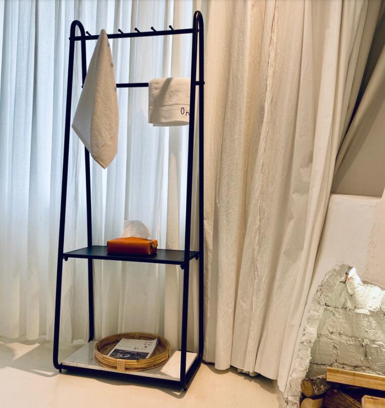 Clothing racks Creative iron art corner coat hanger Bedroom Furniture landing simple modern rack-image-539585152