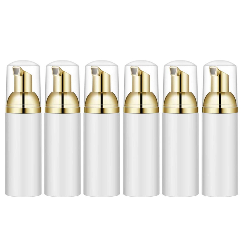 

10Pcs 50Ml Empty Bottles Travel Soap Bottles Plastic Foam Dispenser Mini Foam Soap Pump Dispensers Cleaning, Travel, Cos