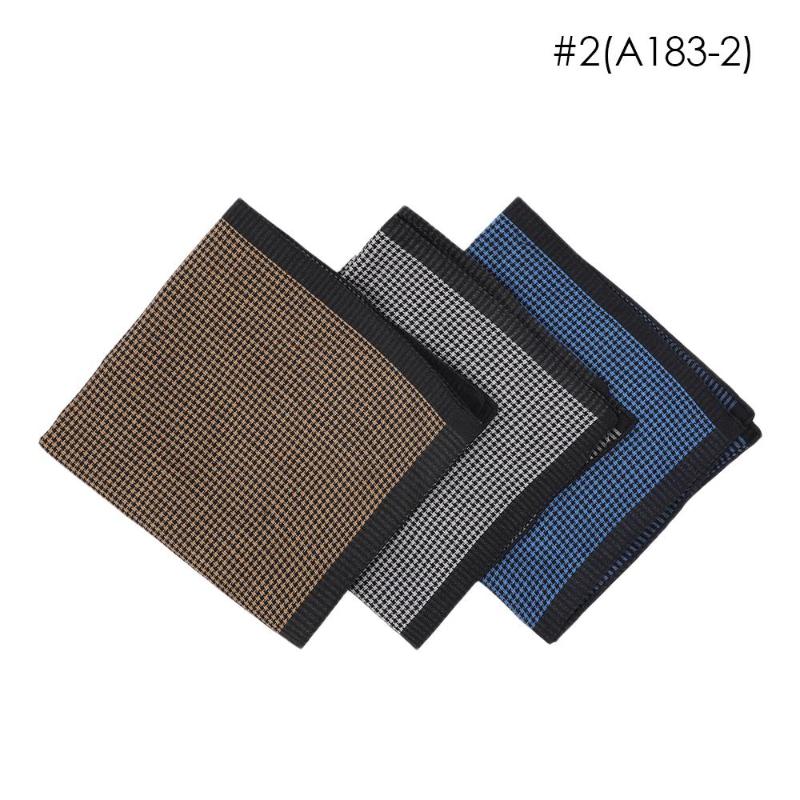 

Men'S Handkerchiefs 43*43cm Gentleman Classic Pocket Hankies Scarves Business Chest Towel Plaid Stripe 100% Cotton