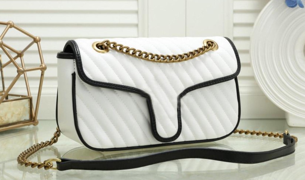 

Big size: 26cm Top Best quality Womans Handbags New Gold Chain Strap Tote Bag Shoulder Bags Cross body Bag Female Messenger Bag Purse, Red big size:26cm