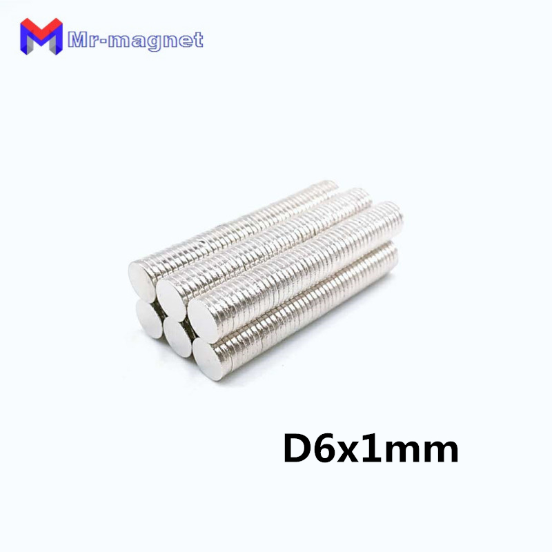 100Pcs 6mm x 1mm Small Super Strong Magnet Powerful Neodymium Rare Earth NdFeB Permanent Magnets Mini Headphone speaker Thin Disk-image-437055117