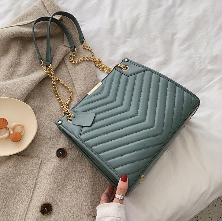 

factory direct sales women handbag simple wavy leather shoulder bag elegant temperament joker leather messenger bag fashion women bag, Black;red