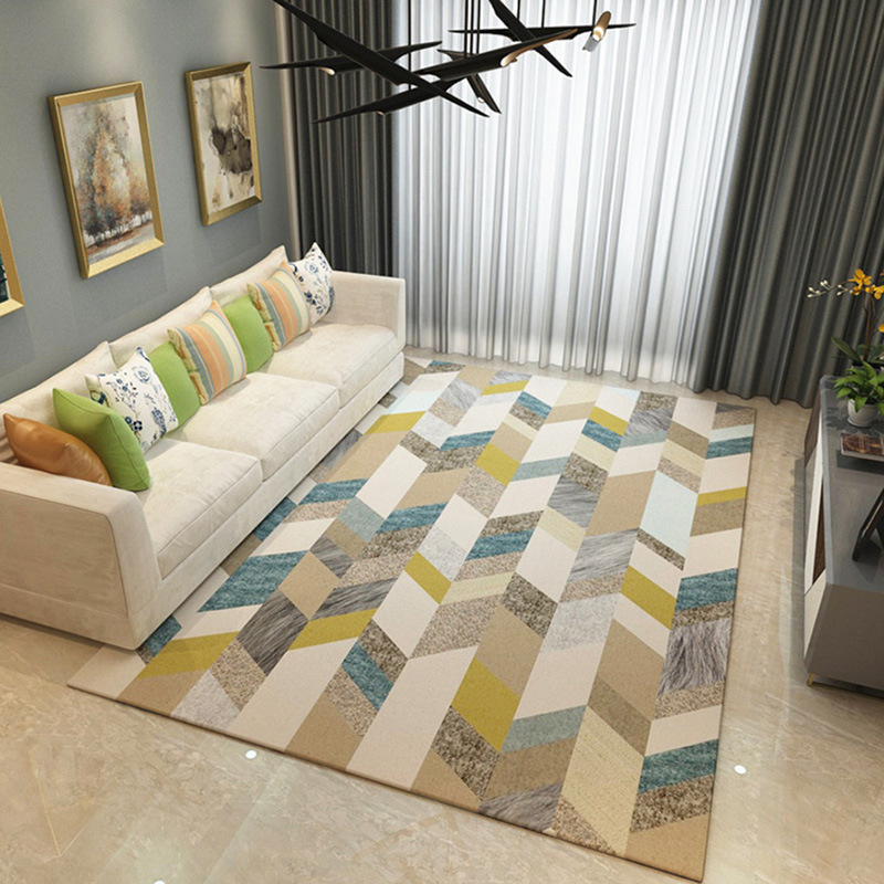 Carpet for Living Room Children Rug Kids Decoration Home Hallway Floor Bedroom Bedside Mats 3D Geometric Pattern carpets-image-527472840