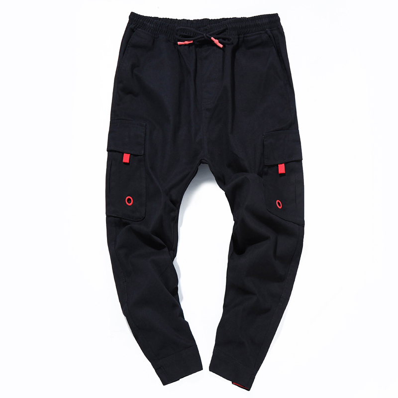 

Men Cargo Pants Summer Overall Baggy Army Green Pant Workman Tactical Loose Trousers Long Pants Big Plus Size 4XL Casual, Black