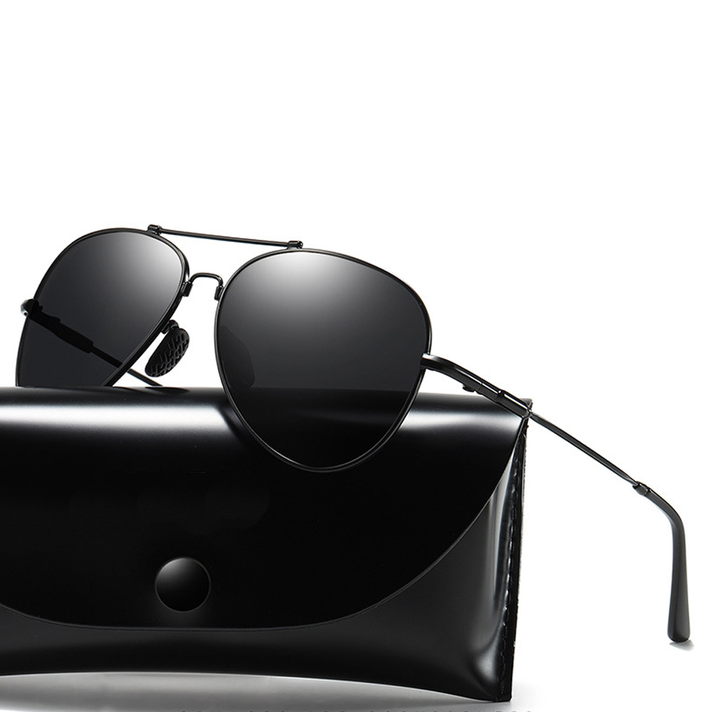 

MENGTYCEI Luxury polarized sunglasses for men and women UV-resistant metal memory frame driver driving sun glasses WD201905