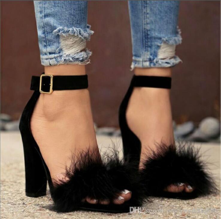 

Cheap Brand New Sexy designer shoes Summer Buckle Strap Sandals High-heeled toe Fashion Single High heel Pumps CPA1113, Brown