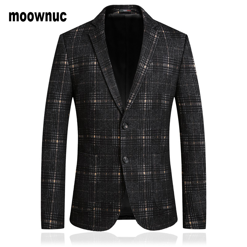 

2019 Brand Casual Stand Collar Jackets Male Slim Fit Suit Jacket Mens Vintage Blazer Coats Chinese Style Business Dress Blazers, Black