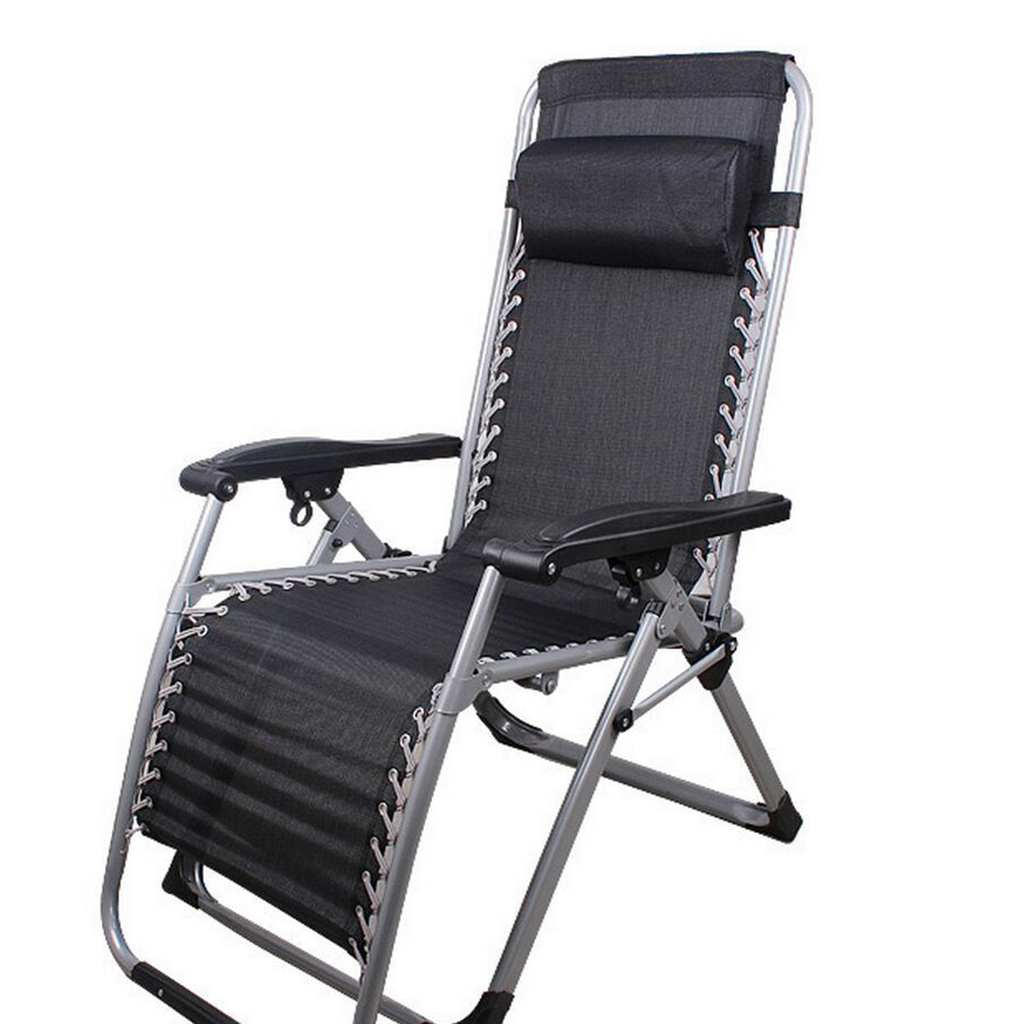 

4X Folding Sling Chairs Head Cushion Pillow 4 Colors For Outdoor Sun Lounger