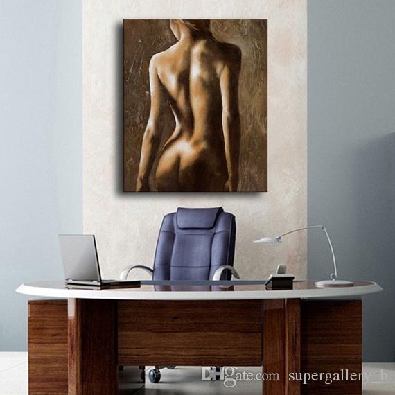 

Modern Abstract Handpainted & HD Print Oil Painting nude girl On High Quality Canvas Wall Art Home Decor Multi Sizes p116