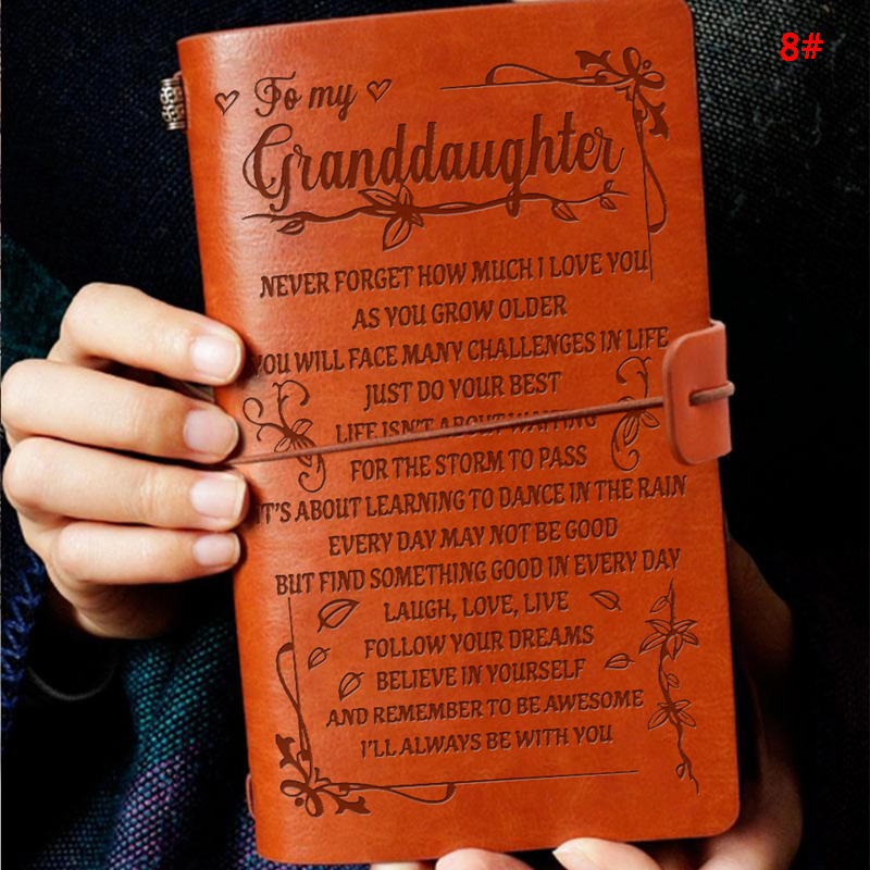 

Wholesale Retro Travel Notebook Blank Diary Notepad Vintage PU Leather Note Book Stationery Gift Traveler Journal Customizable VT1014