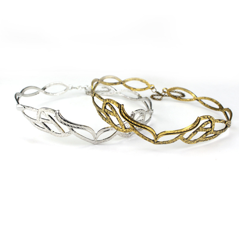 

ELROND CROWN The Elf Elven Wreath Gold Silver Tolkien Costume Accessory LOTR Hair Accessories Gift