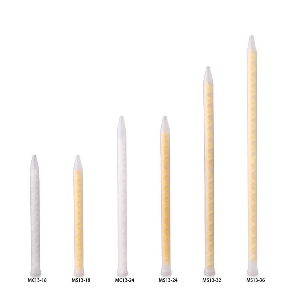 

MS13-18 MS13-24 MS13-32 MS13-36 Static Mixer Bell Mouth Inlet Mixing Nozzle for Duo Pack Epoxies