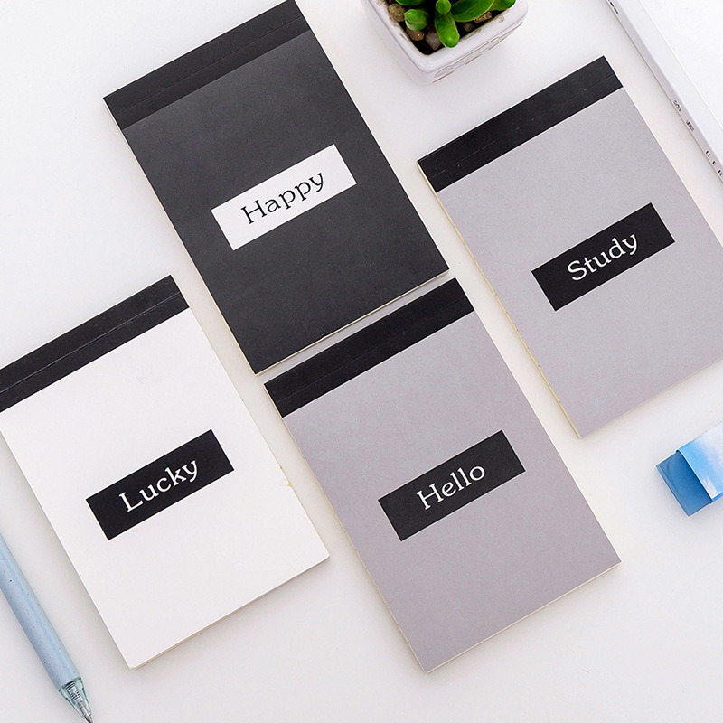 

A7 Lined Page Memo Sheets Folding Notes Memo Pad Scrapbook Notepad Pocket Book Clip Board Travel Stationery Office Decorations