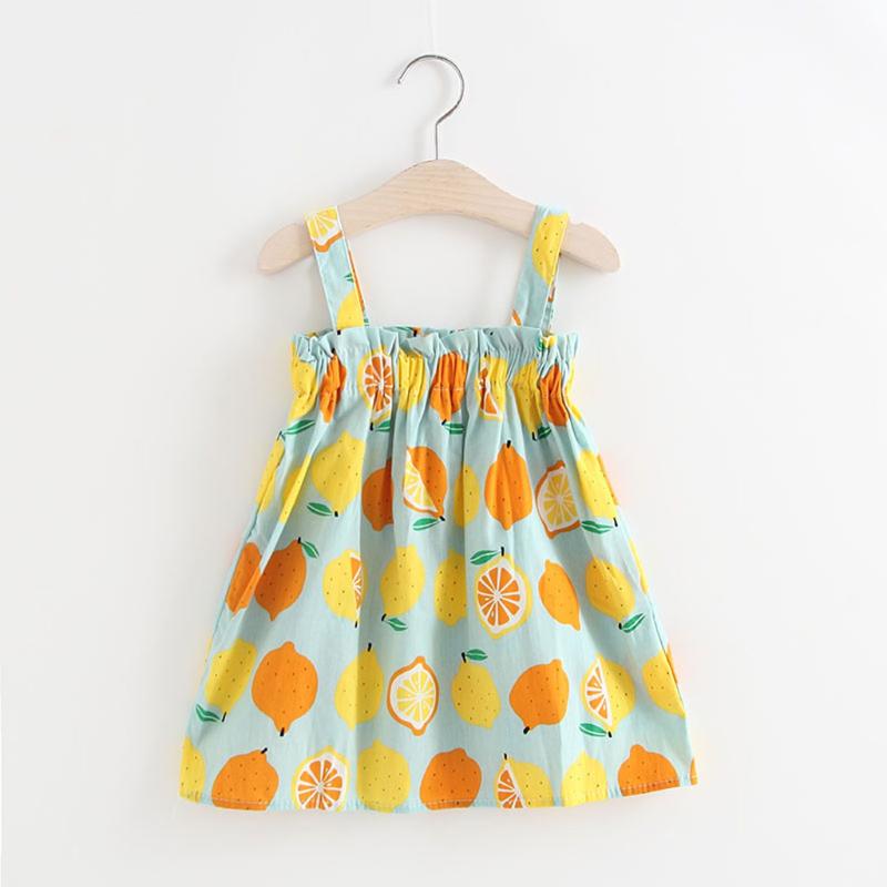 

Cute Baby Girls Flower Princess Sleeveless Dress Sundress for Newborn Baby Girl Infant Children Clothes Kid Clothing Summer 0507, Blue