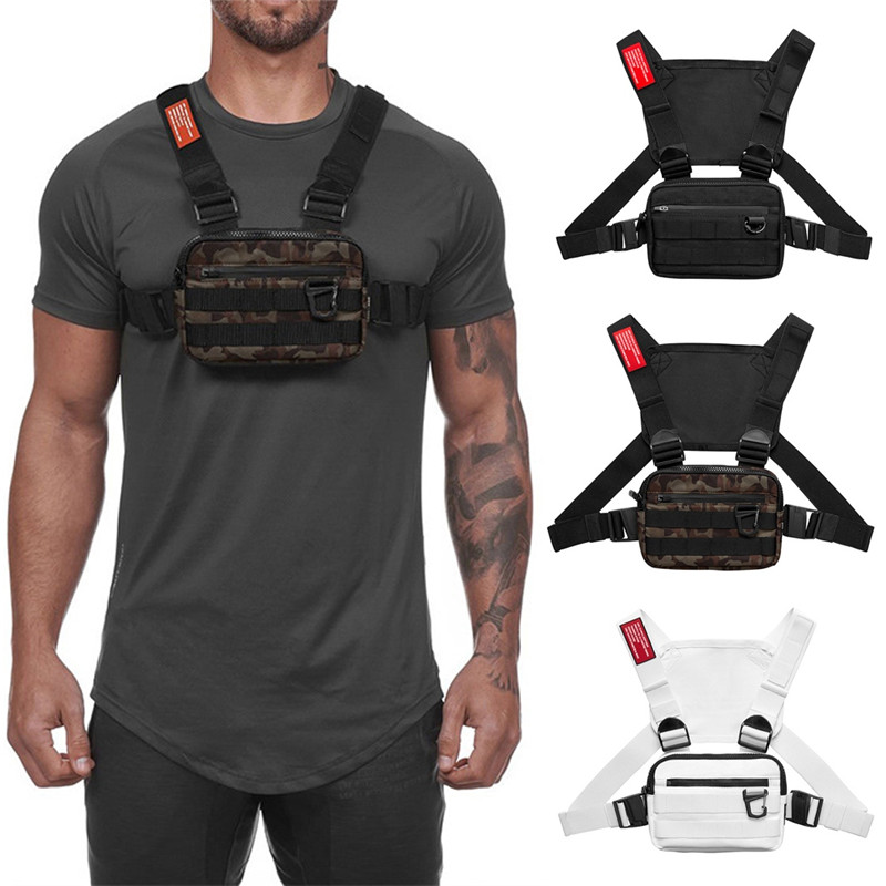 

Tactical Waist Bag Tactical Vest Chest Pack Hip Hop Function Camouflage Chest Rig Pack Outdoor Hunting Bag 1