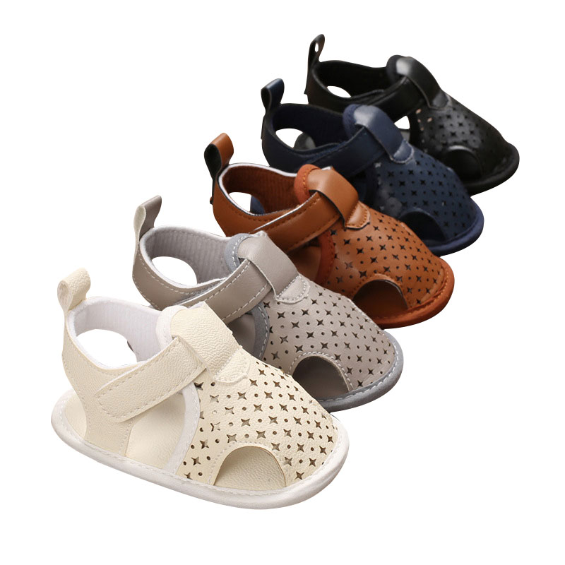 

18M Infant Kid Baby Girl Boy Flower Sandals Fashion Casual Crib Shoes First Prewalker, Black