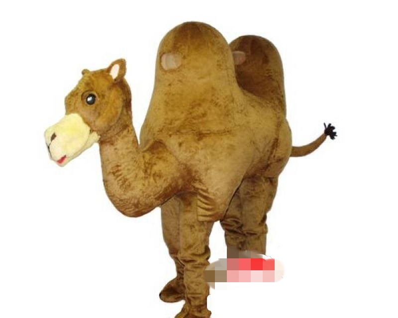 

Special custom camel mascot costume Double wear free shipping, Brown