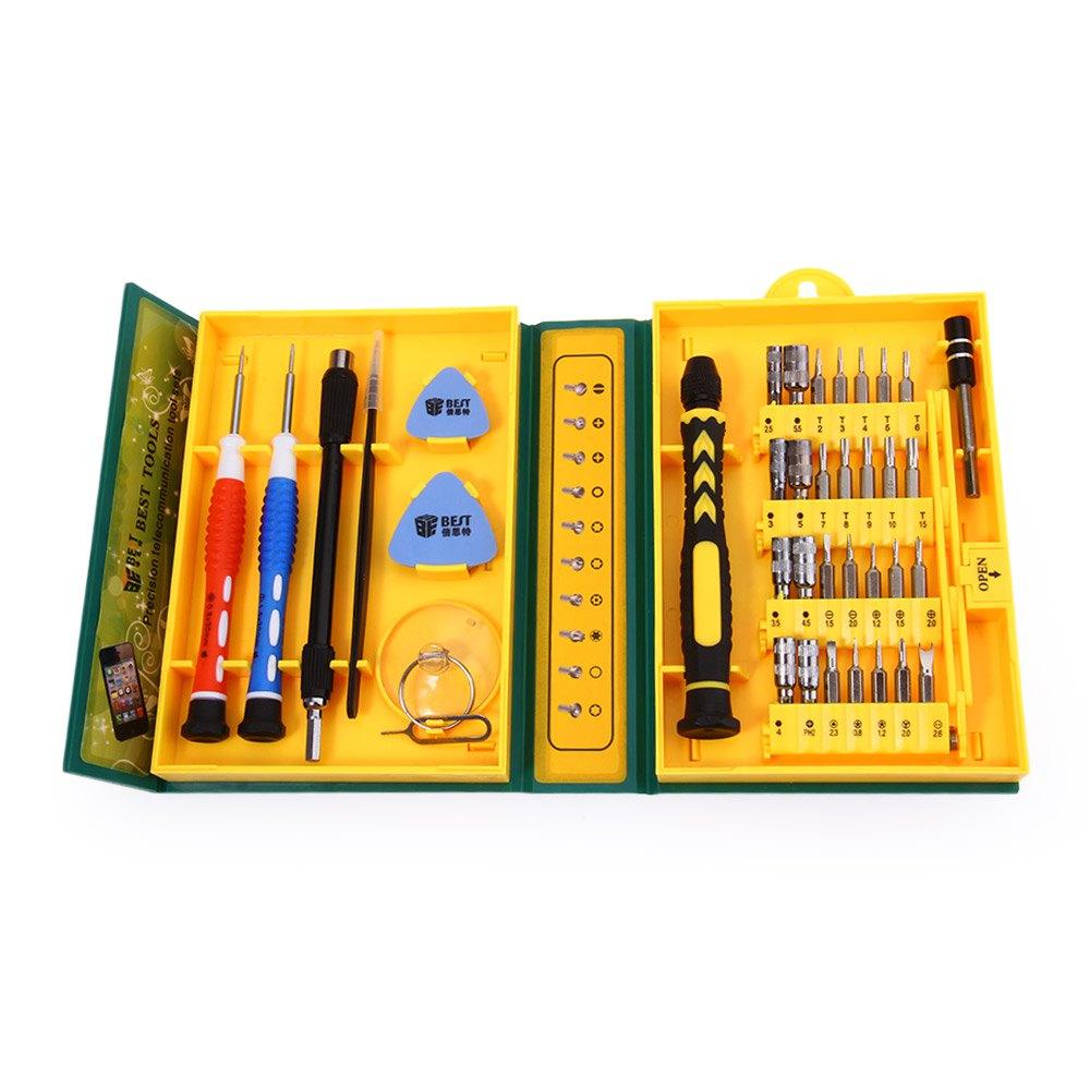 

Wholesale-38 in 1 Precision Multipurpose Screwdriver Set Repair Opening Tool Kit Fix with Box Case For iPhone/ laptop/ smartphone/ watch Fac