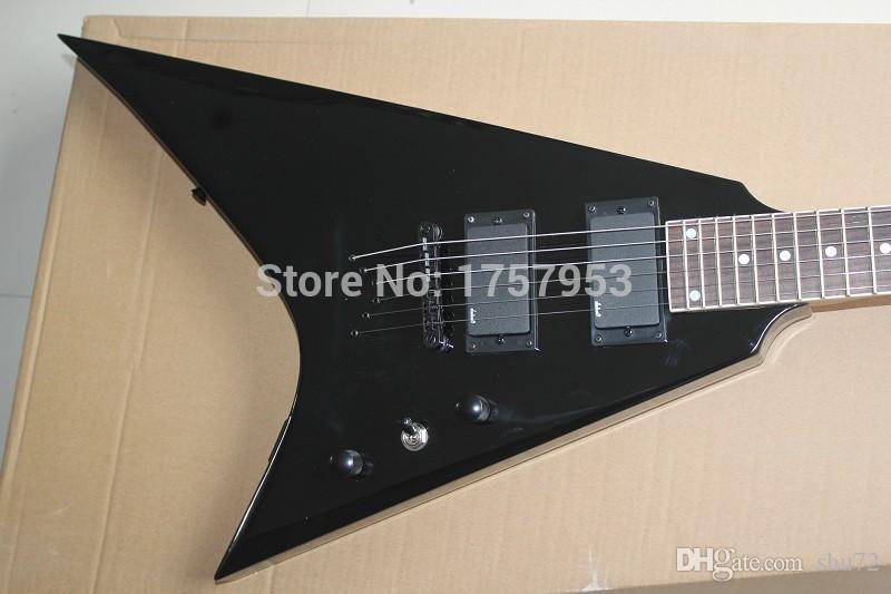 

Free Shipping Factory Custom Shop 2019 new black Jack son Flying V Electric Guitar 3 2