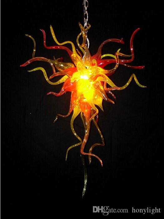 

Hot Sale Mini Size Cheap Hand Blown Glass Small Chandelier Style High Quality Home Decorative Art Glass LED Chandelier