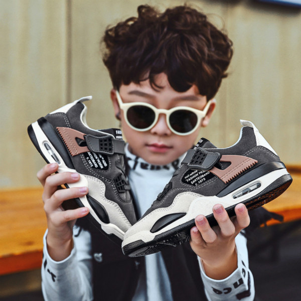 

Kids Boys Sports Shoes Breathable Summer Matte Color Matching Children Running Shoes Children Shoes New Fashiom Sneakers, Black