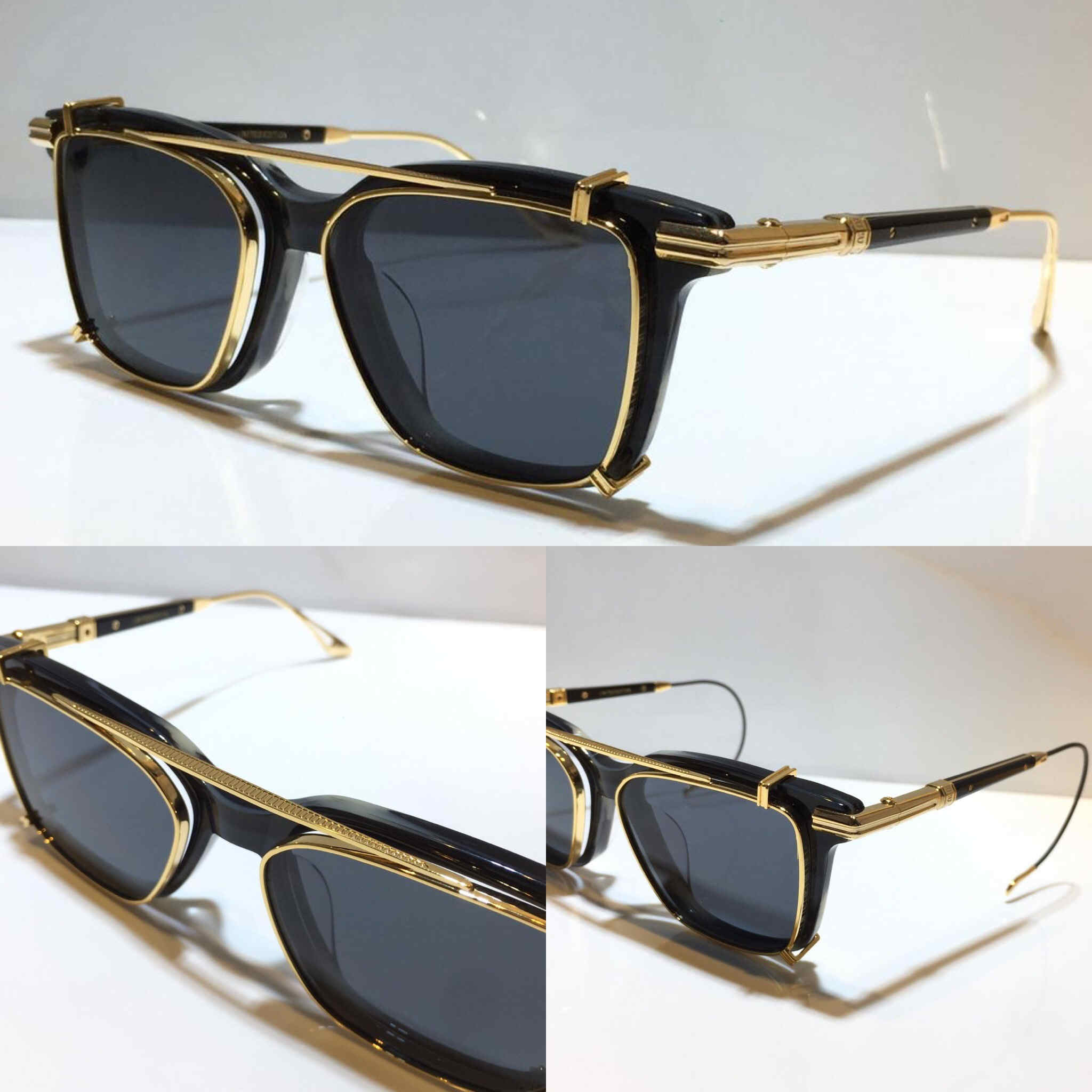 

New sunglasses men metal retro sunglasses fashion style square frame UV 400 lens outdoor protection eyewear come with box one more legs