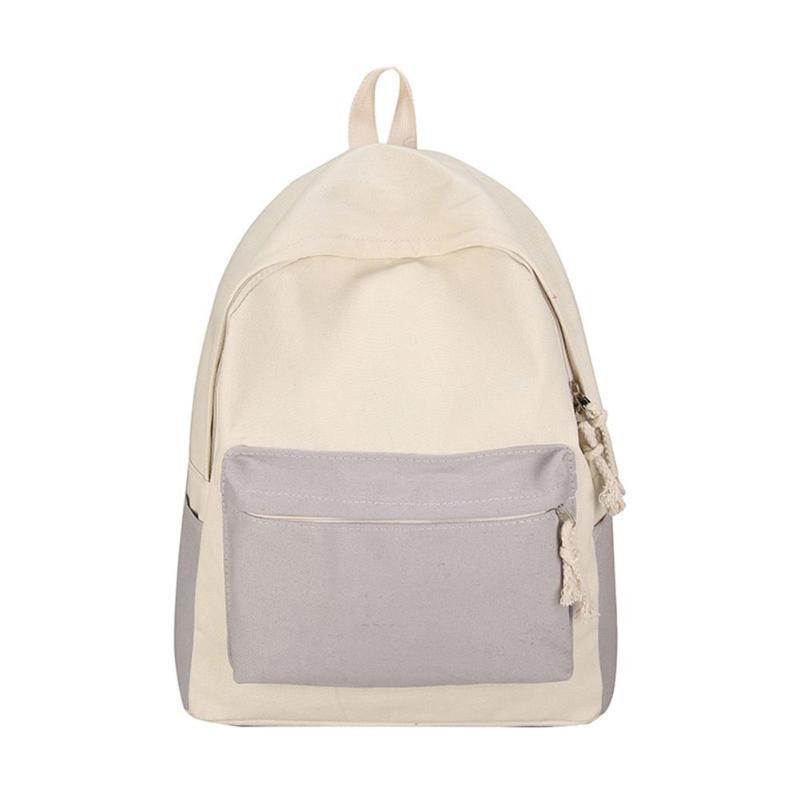 Korean Style Girls Canvas Rucksack Rucksack Schüler Schultasche Reise Handtasche