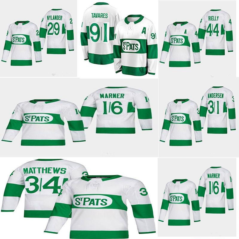 2019 Toronto St. Pats Toronto Maple Leafs Jersey 91 John Tavares 34 Auston Matthews 16 Mitchell Marner 44 Morgan Rielly Hockey Jerseys