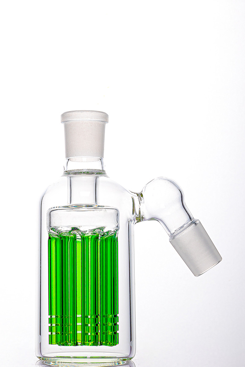 

5 inch 14mm 18mm male recycler ash catcher 45 degree 8 arms percolator bubbler filter Ash Catcher adapter for glass bong water bongs