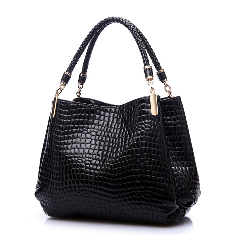 

Designer- 2019 Handbag Women Leather Handbags Alligator Shoulder Bags High Quality Hand Bag Bolsas Feminina Womens Bag Sac A Main, Blue