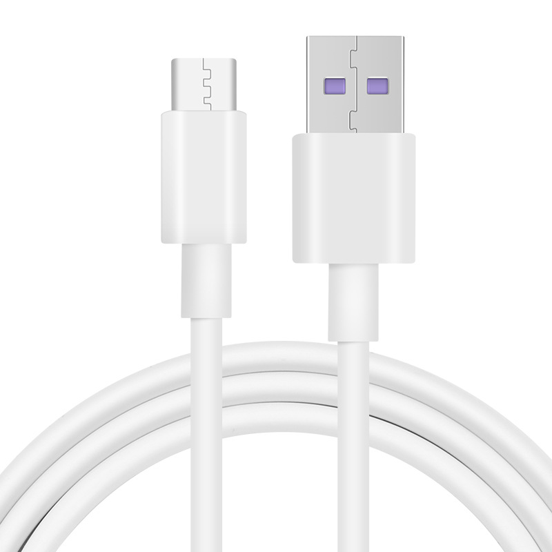 

1M 2M Data Cables For Huawei 5A Type C Charging Super Charger Cable P30 P40 P50 USB Type-C Phone Supercharge Universal Samsung S8 S9 S10 S20 S21 Xiaomi Redmi Oppo Realme LG, White