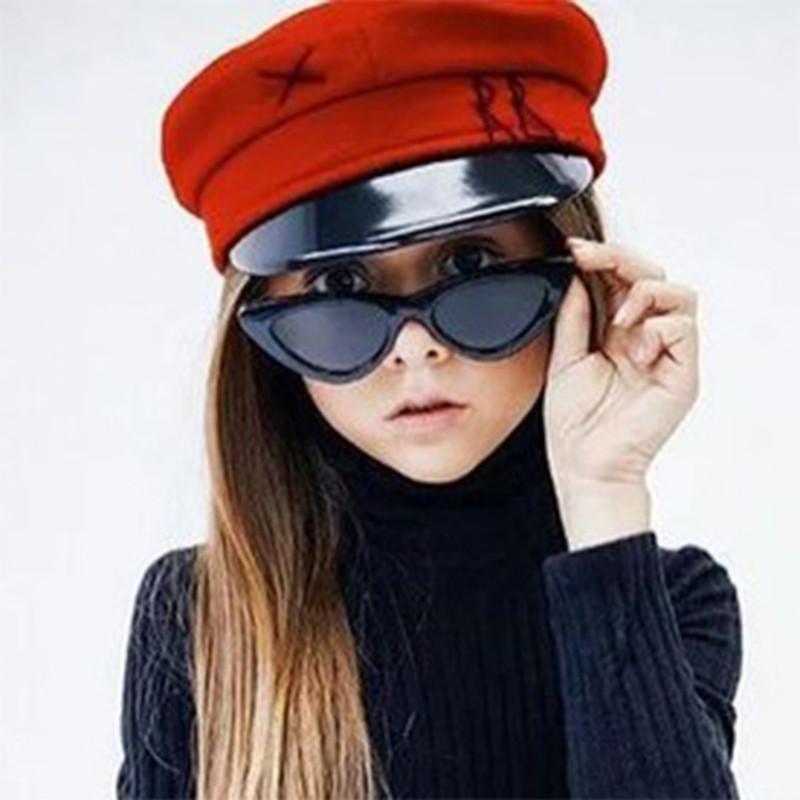 Mode Cat Eye lunettes de soleil Enfants Rétro En Plastique Marque Designer Bébé Lunettes De Soleil Pour Filles Garçons Accessoires fFtrk