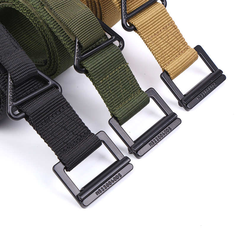 

2020 new arrival 125long big size Belt Male Tactical Canvas Belt Outdoor Tactical men's Nylon Belts Army, Green