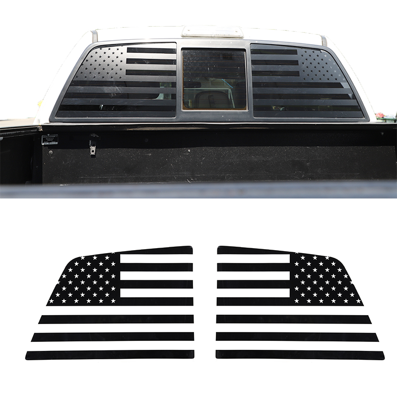 Autocollants de drapeaux de fenêtre arrière de voiture, pour Ford F150 Raptor 2009 – 2014, sortie d'usine, accessoires extérieurs de style de voi