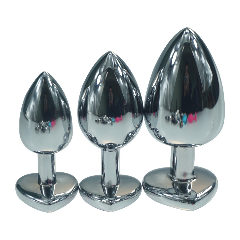 As Large Medium Small Silicone Steel Anal Plug Heart Thread Shape Metal  Butt Insert Gay Anus Sex Toys Product Y18110402 Anal Sex Sexy Girls From ...
