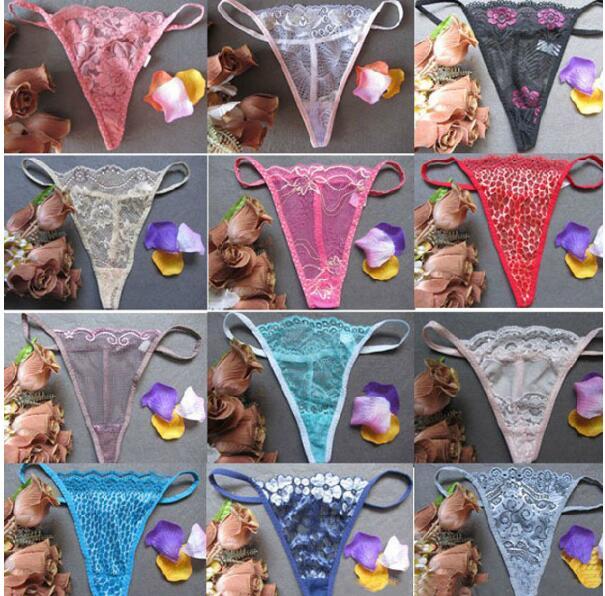 

Newest Women Sexy Panties Tangas Lace Transparent Sexy G-Strings And Thongs Underwear T-pants Lingerie Panties 5000pcs, Multi-color