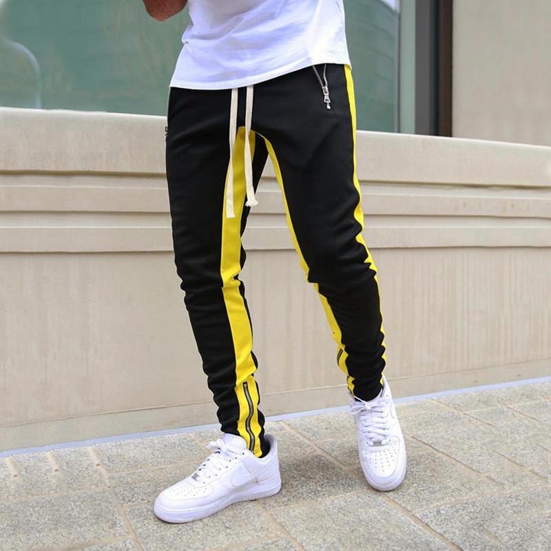 

Mens Joggers Casual Pants Fitness Men Sportswear Tracksuit Bottoms Skinny Sweatpants Size -XXL, Grey