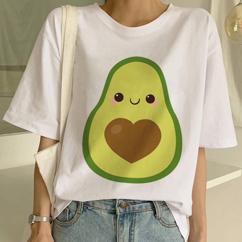 

Summer 2020 Avocado Print T-shirt Women T Shirts Harajuku 90s GraphicTee Shirts Kawaii Shirt Short Sleeve Tops, 15125