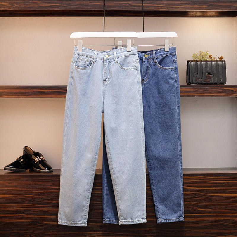 

Vintage Jeans Women High Waist Stretch Loose Harem Pants Mom Jeans Femme Streetwear Casual Plus Size Women Clothes Q2406, Dark blue jeans