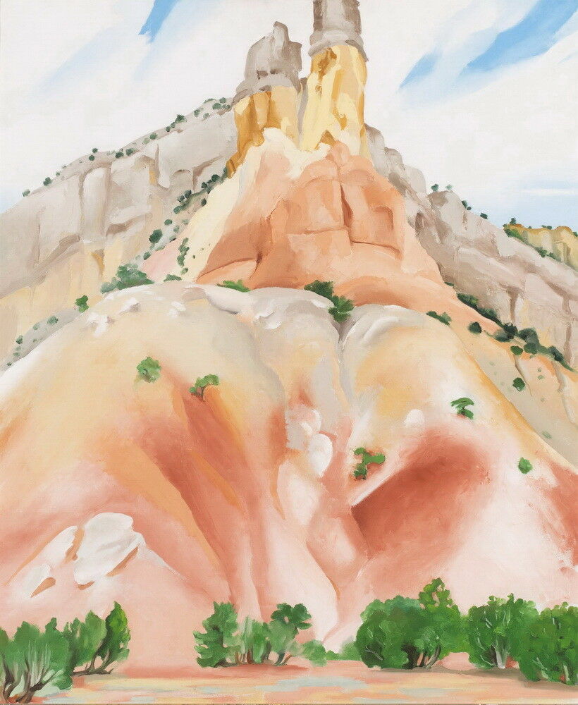 

Georgia O'Keeffe The Cliff Chimneys Home Decor Handpainted & HD Print Oil Painting On Canvas Wall Art Canvas Pictures 191117