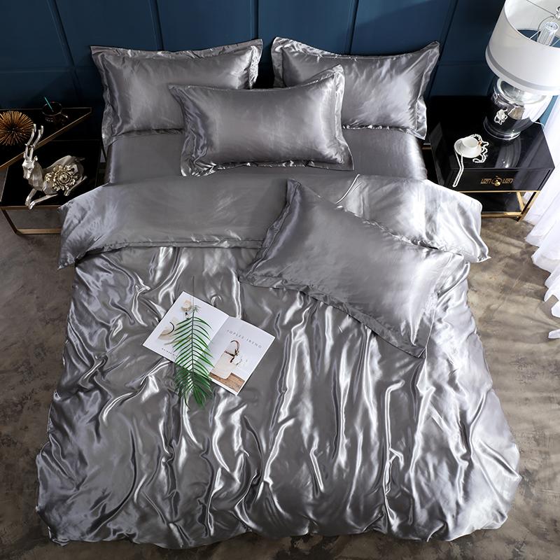 

40 Bedding Home Textile Solid Color Design Duvet Cover Set AB#81, Style19