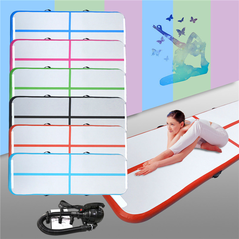 

shpping 3*1*0.1m air track tumbling mat for gymnastics inflatable airtrack floor mats with electric air pump for home use