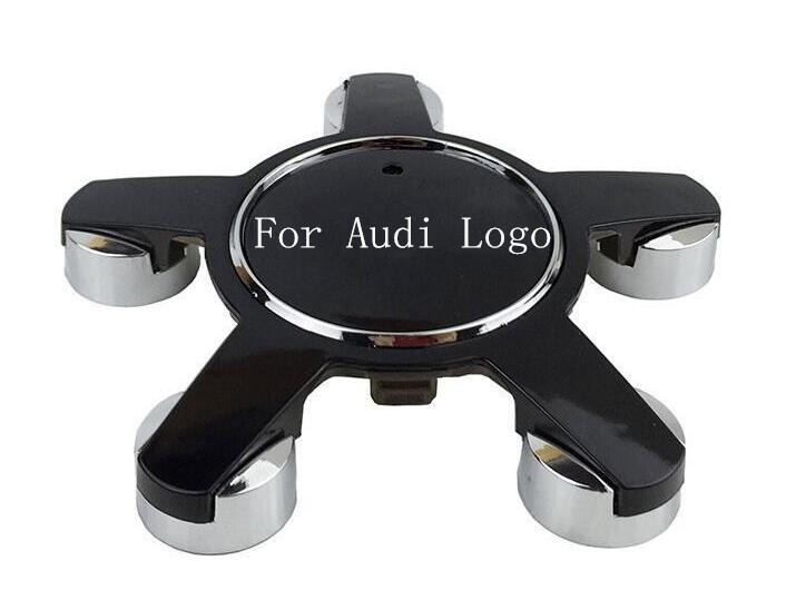 Nuevo centro de rueda de aleación 4x AUDI estrellas casquillos insignias 135MM A3 A4 A5 A6 A7 A8 Gris