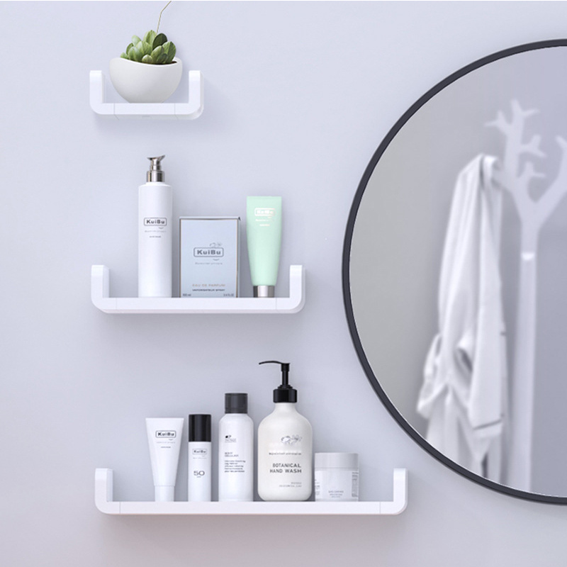 

Toilet Shelf Bathroom Storage Organization Wall Shelves Plastic Storage Shelf Waterproof Accessory for Bathroom Organizer