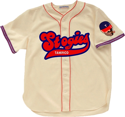 

Custom Tampico Stogies 1957 Home Baseball Jersey Men Women Youth Any Name And Number Free Shipping Size S-4XL, White any name any number