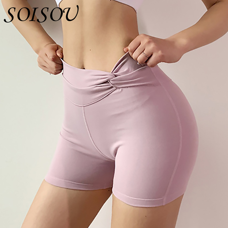 

Quick Drying High Elasticity Workout Fitness Shorts High Waist Breathable Short Breathable Sexy Pantalones Cortos Mujer, Black
