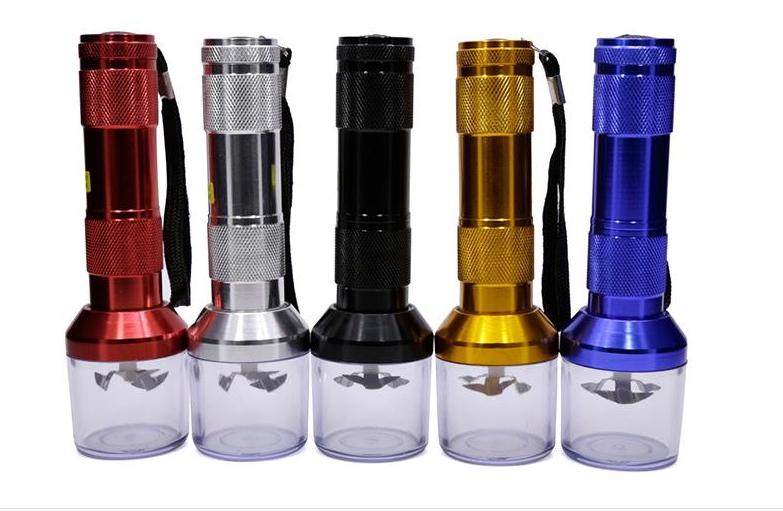 

Big Promotion! Electric Tobacco Grinder Crusher Smoking Herb Flashlight Spice Cracker Metal Tobacco Grinder High Quality Cheap Grinder Smoki